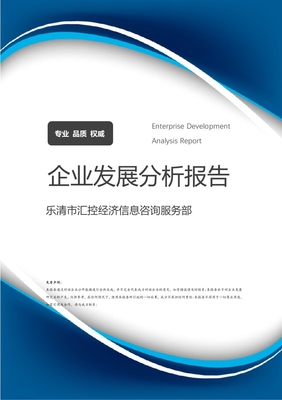 樂清市匯控經濟信息咨詢服務部 企業(yè)定位、業(yè)務發(fā)展與市場前景分析報告